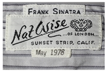 Frank Sinatra's Own Custom-Shirt With His Label
